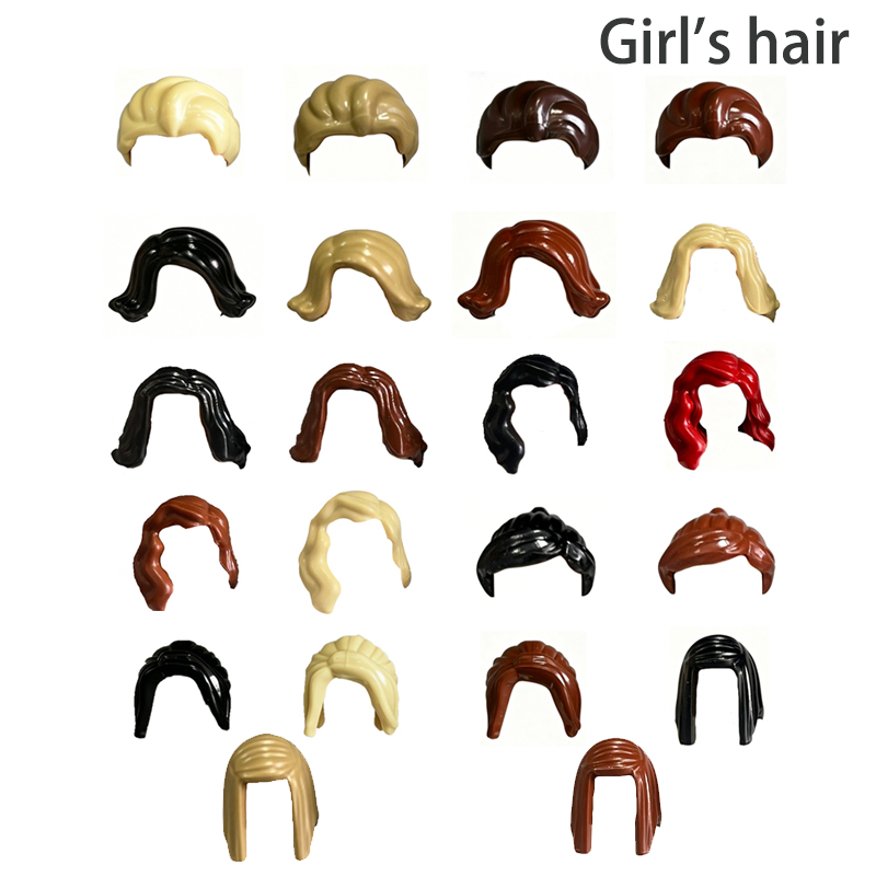 Lego Set City - MOC City Building Blocks Character Hairstyles
