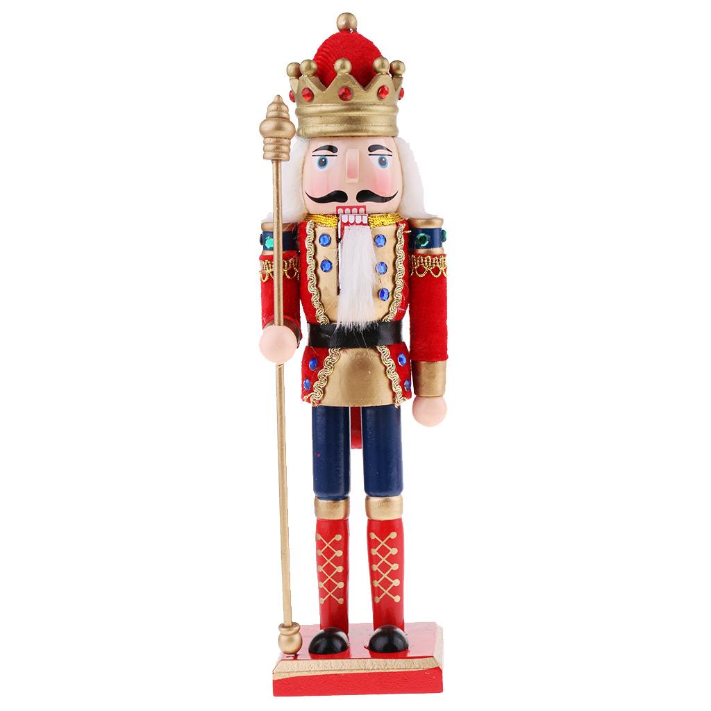 Nutcracker Figurine - Hand Painted Wooden Nutcracker Figurine Soldier