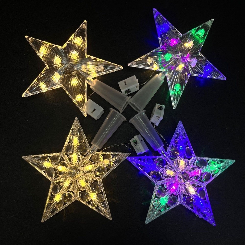 New Lighted Star Christmas Tre - Star Tree Topper recension och pris