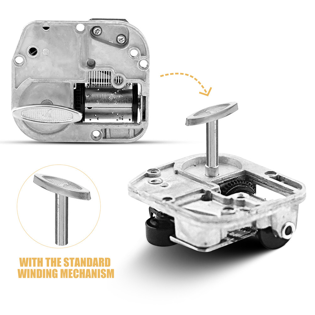 8Pcs Music Box Key Winder Meta - Snow Globe Musical recension och pris