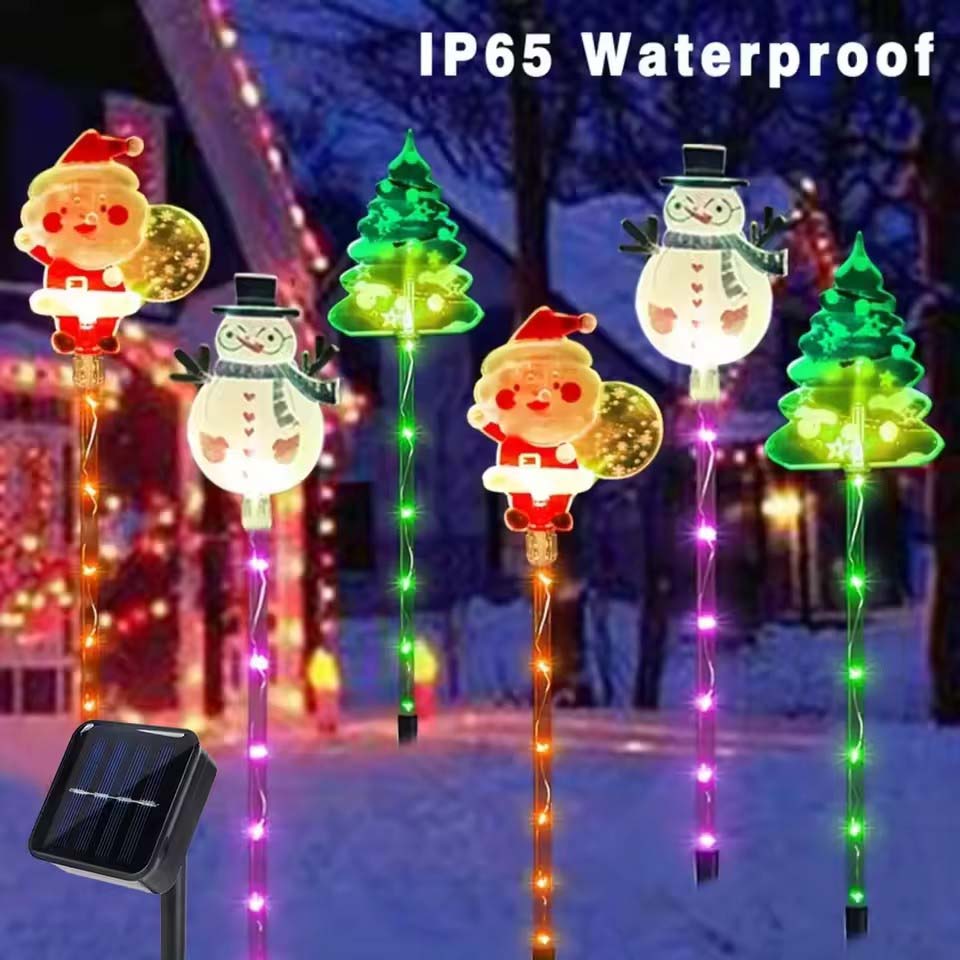 1Set of Solar Santa Claus&Chri - Christmas Lights Outdoor recension och pris