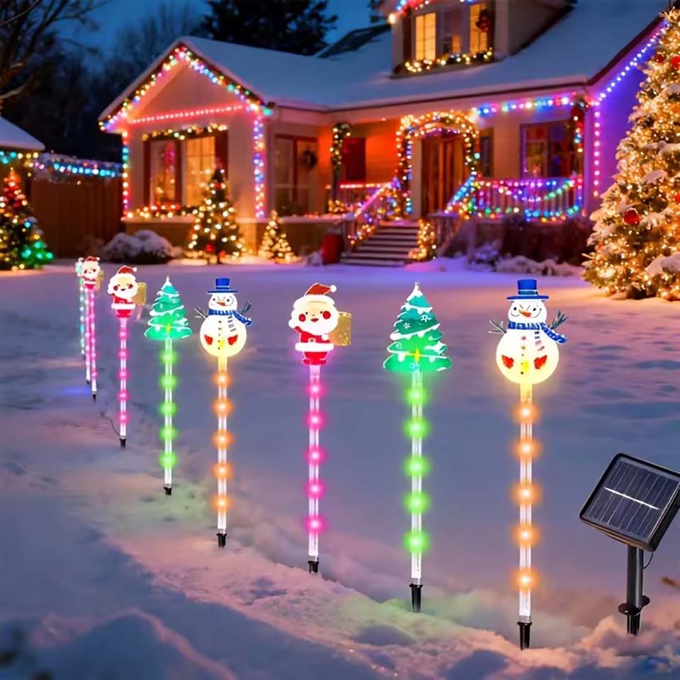 1Set of Solar Santa Claus&Chri - Christmas Lights Outdoor recension och pris