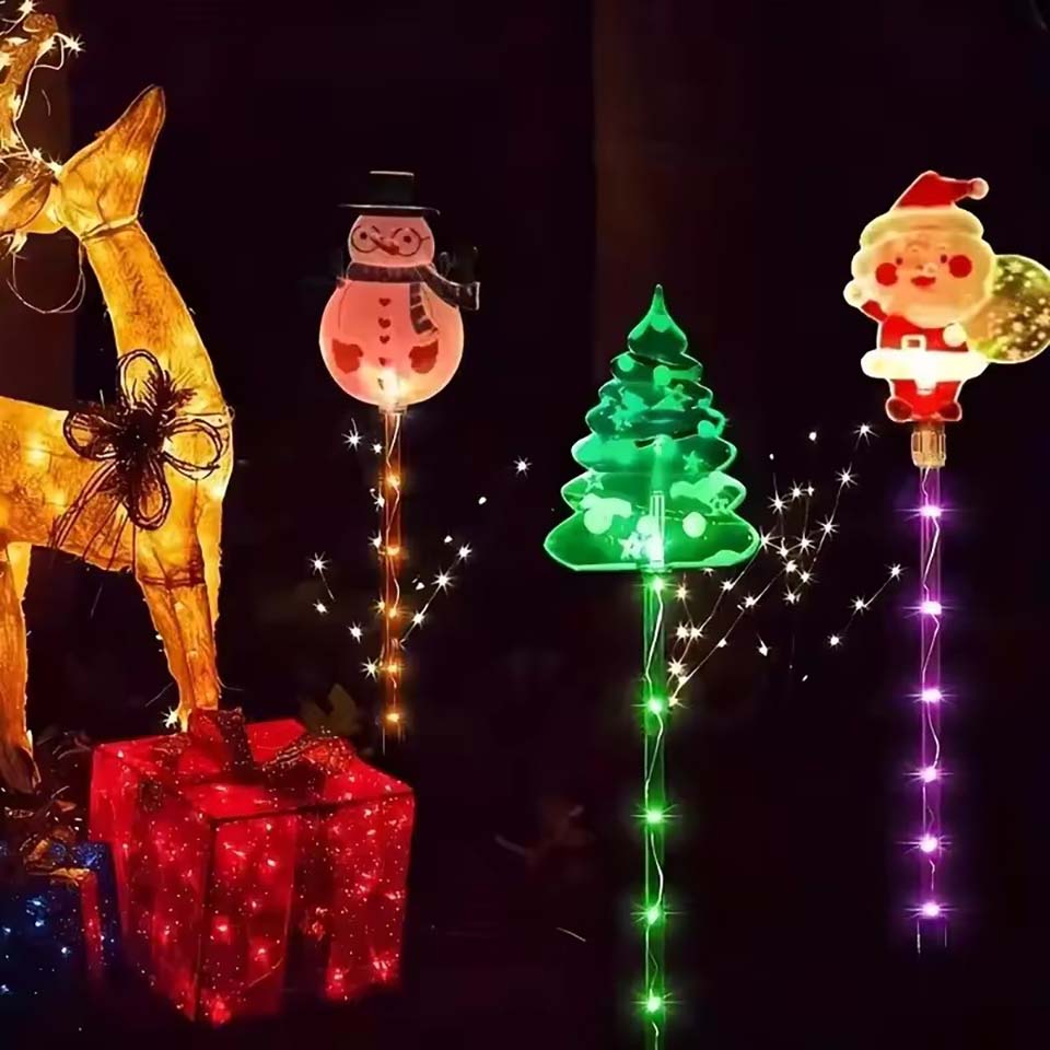1Set of Solar Santa Claus&Chri - Christmas Lights Outdoor recension och pris