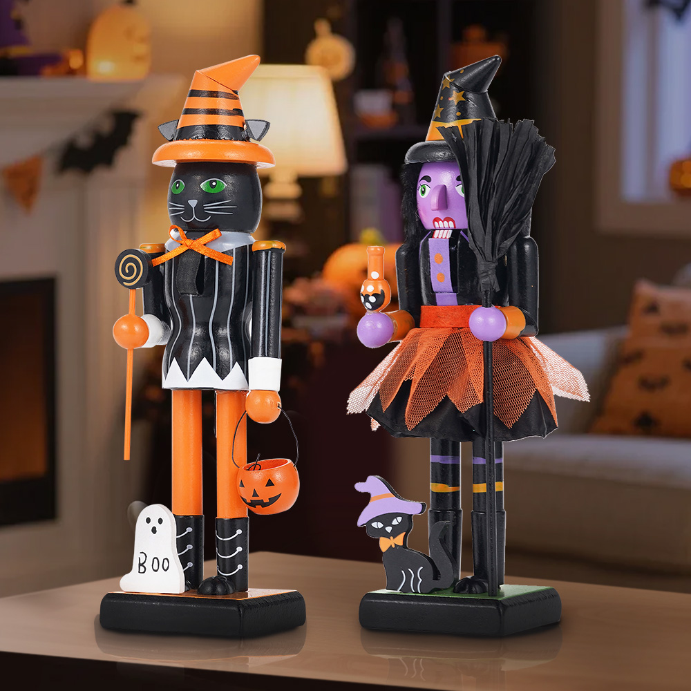 Halloween Solid Wood Nutcracke - Nutcracker Figurine recension och pris