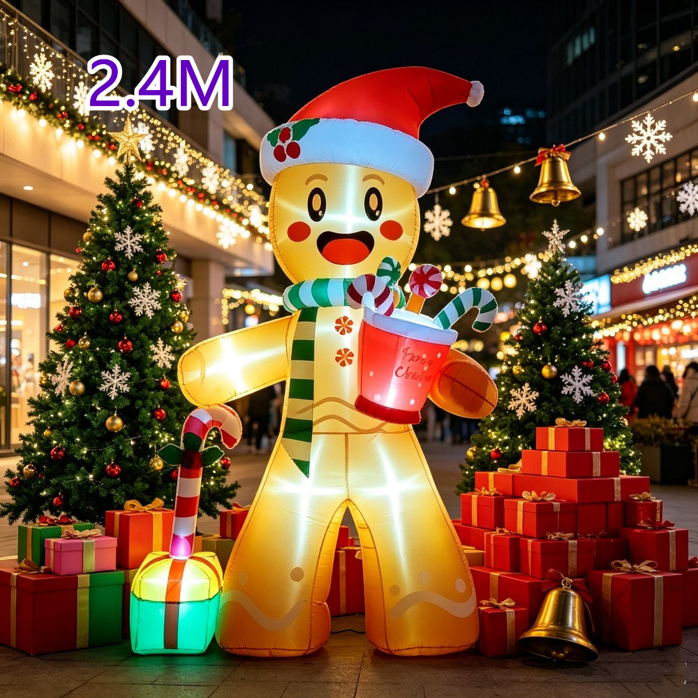 Christmas 2.4M Inflatable Ging - Christmas Lights Outdoor recension och pris