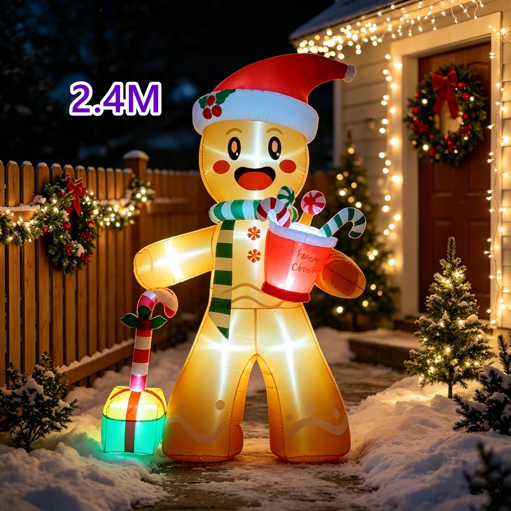 Christmas 2.4M Inflatable Ging - Christmas Lights Outdoor recension och pris