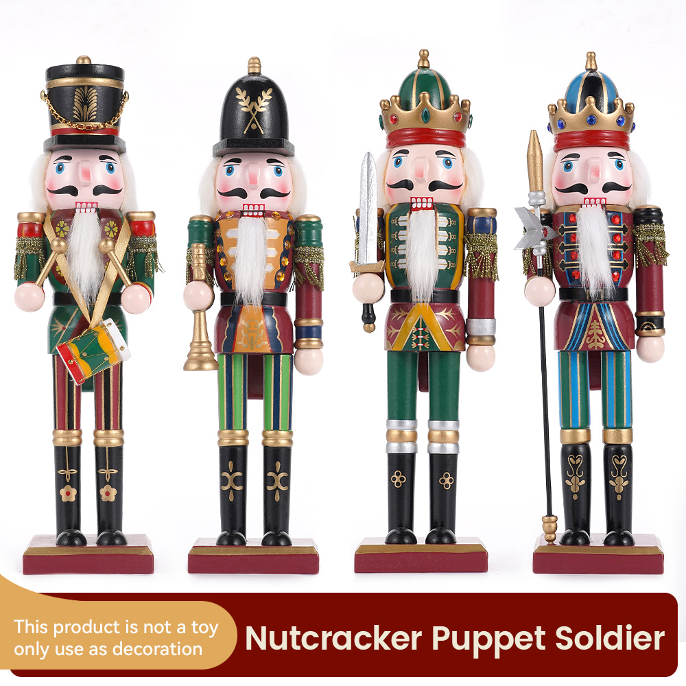 30CM Wooden Nutcracker Christm - Nutcracker Figurine recension och pris