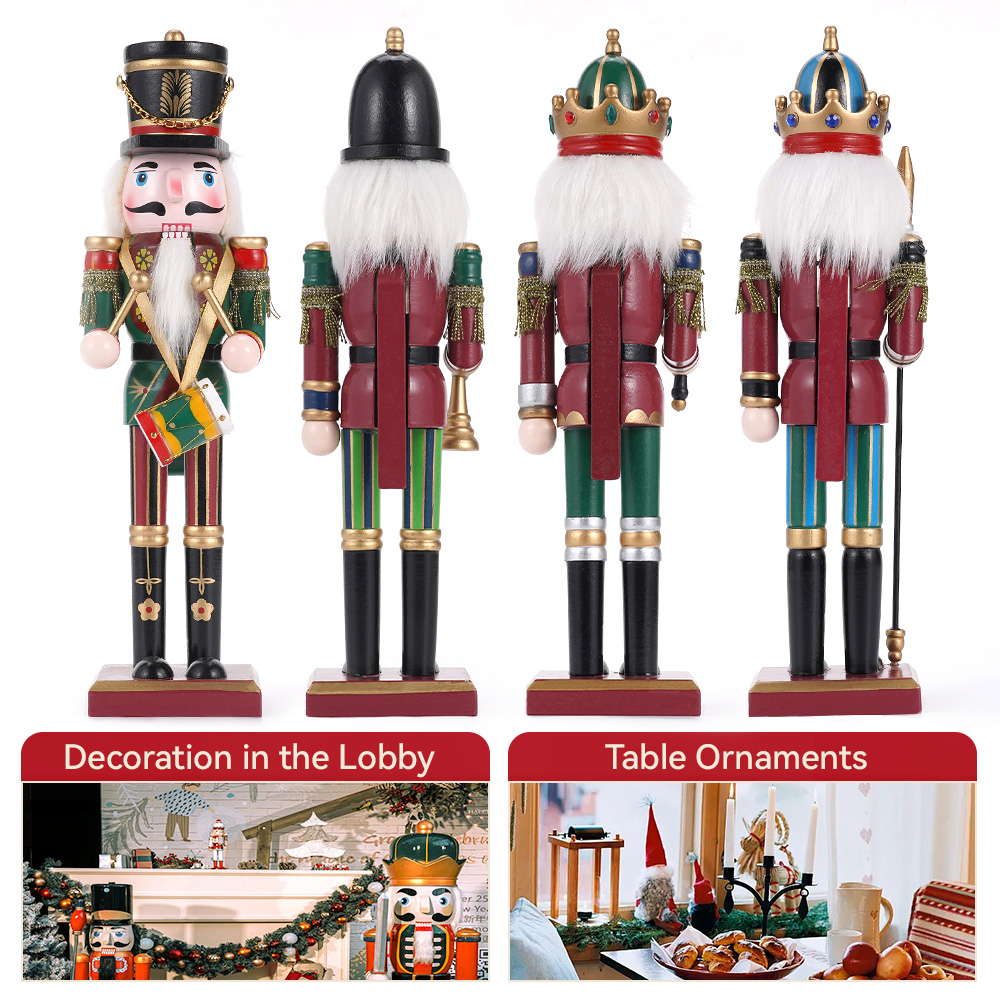 30CM Wooden Nutcracker Christm - Nutcracker Figurine recension och pris