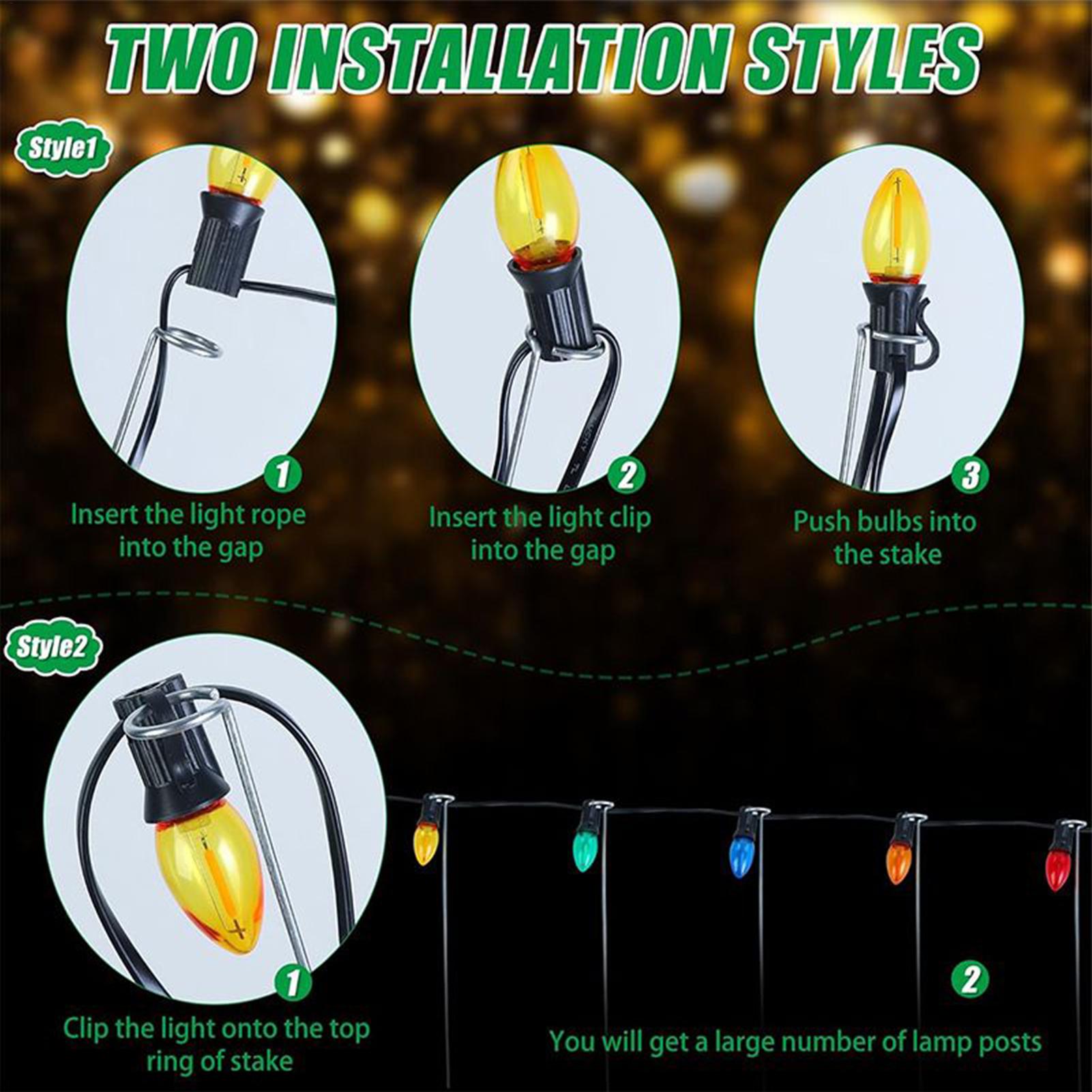 Christmas Light Stakes 12-Inch - Christmas Lights Outdoor recension och pris